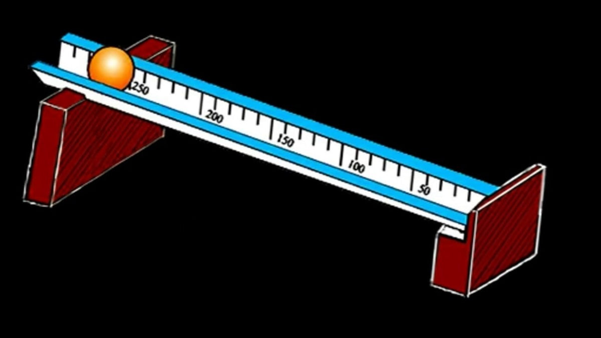 Angle Iron Physics Ball Rolling