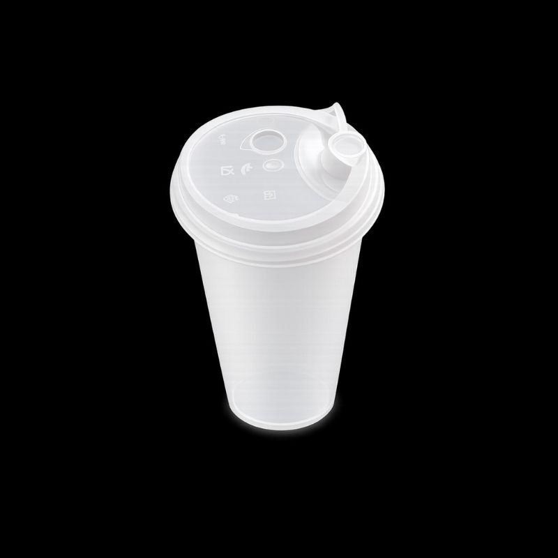 Plastic Glass 500ml with lid