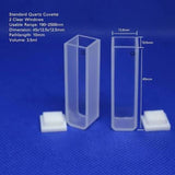 Quartz Cuvettes size