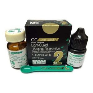 GC- GOLD LABEL LIGHT CURED 2 MINI (GLASS IONOMER UNIVERSAL RESTORATIVE)
