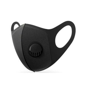FASHION MASK WASHABLE REUSABLE WITH FILTER (BLACK)