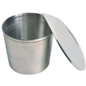 Stainless Steel Crucible with Lid 800 x 800